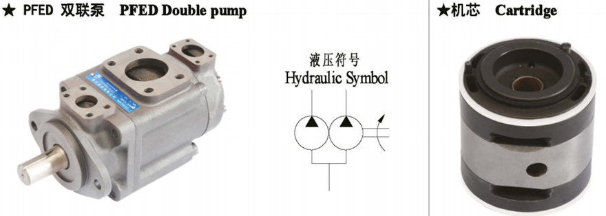 油研PFED系列柱销式双联叶片泵