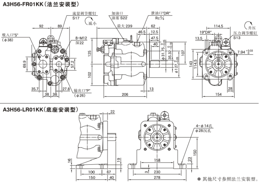 A3H56-FR01KK（法兰安装型）