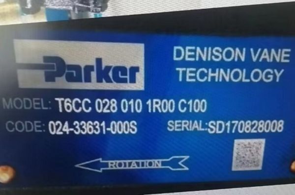 T6CC 028 010 1R00 C100派克Parker叶片泵型号说明及参数