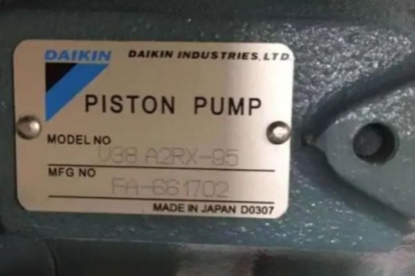 日本大金油泵V38A1RX-95,V38A2RX-95,V38A3RX-95性能参数说明